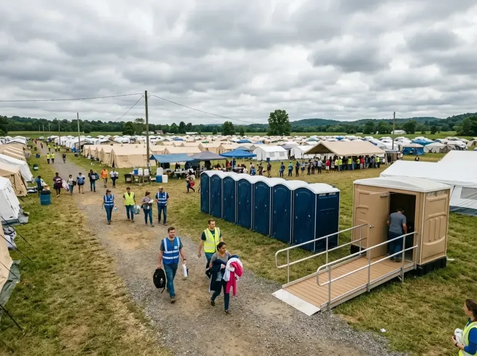 disaster-relief-camp-restrooms-010 — frequently asked questions, Dumpster & Portable Bathrooms Rental in University at Buffa…